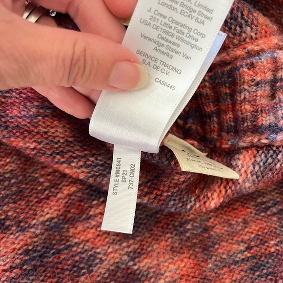 Madewell Space Dye Birchmont Side Button Pullover Sweater Small - Picture 5 of 7